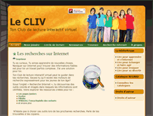 Tablet Screenshot of cliv.csdessommets.qc.ca